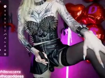 amywhitenessxx — Goal: top off/      #goth #mistress #femdom #muscle #findom  - Next Goal: tits play/ 