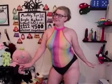 ten_tickle_pixie — Last show until 10/6 for Spooktober Goalathon  /tipmenu /toymenu  #lush #bush #natural #curvy #tease -- Current Goal: Rainbow hair extension & ears at 500 tokens -- Next Goal: Chest doodle [431 toke